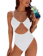 Serena | Monokini de una pieza con detalles recortados y control abdominal