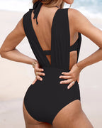 Karina | Traje de baño con control abdominal y escote en V