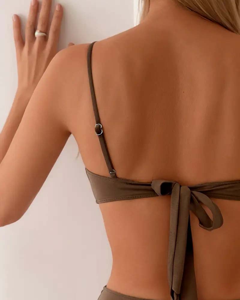Marcelle | Elegante bikini de dos piezas con efecto moldeador