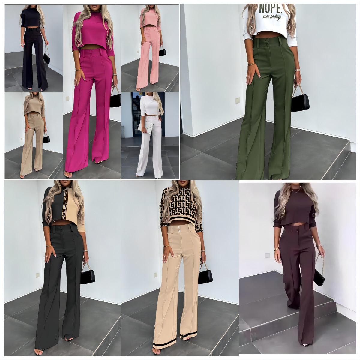 MILYN – Conjunto de Dos Piezas Elegante y Fresco