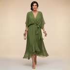 Monica Vestido con Escote en V