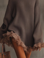 Nina Vestido de Punto con Volantes