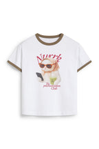 CAMISETA BEIGE GATITO PROCRASTINADOR