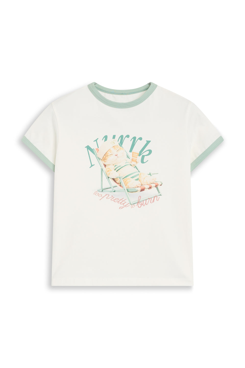 GREEN HAMMOCK KITTEN T-SHIRT