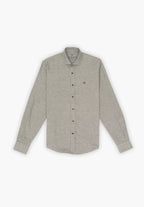 Camisa Cuadros Melange Verde Oscuro