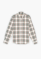 Camisa Cuadros Village Gris y Caramelo
