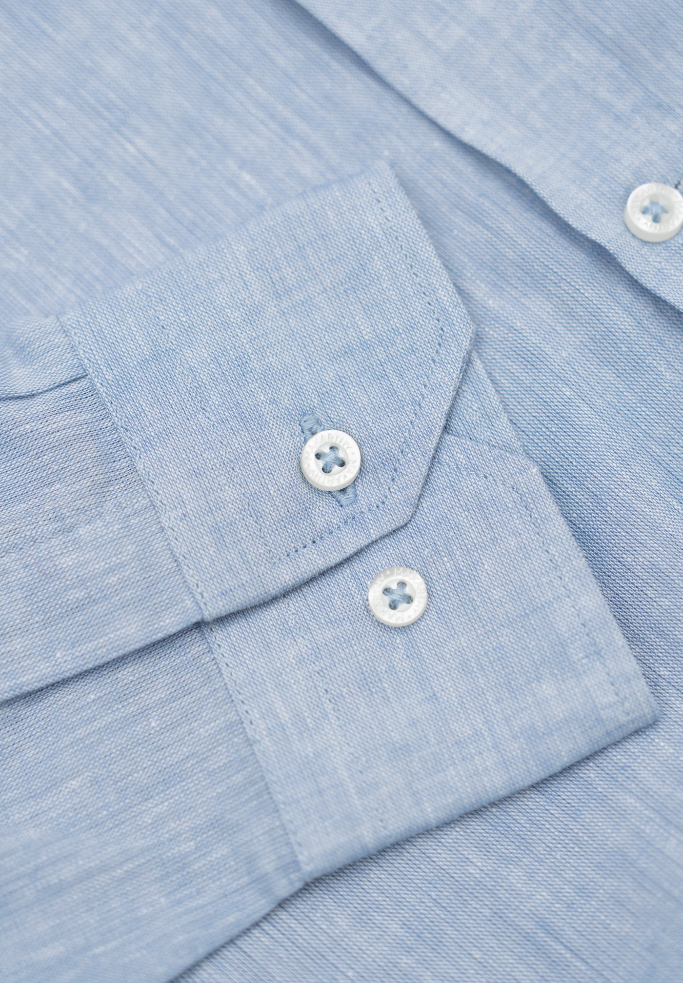 Camisa Lino Slim English Blue