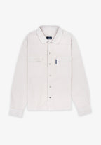 Sobrecamisa Sarga Remaches Beige Tostado