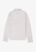 Sobrecamisa Sarga Remaches Beige Tostado