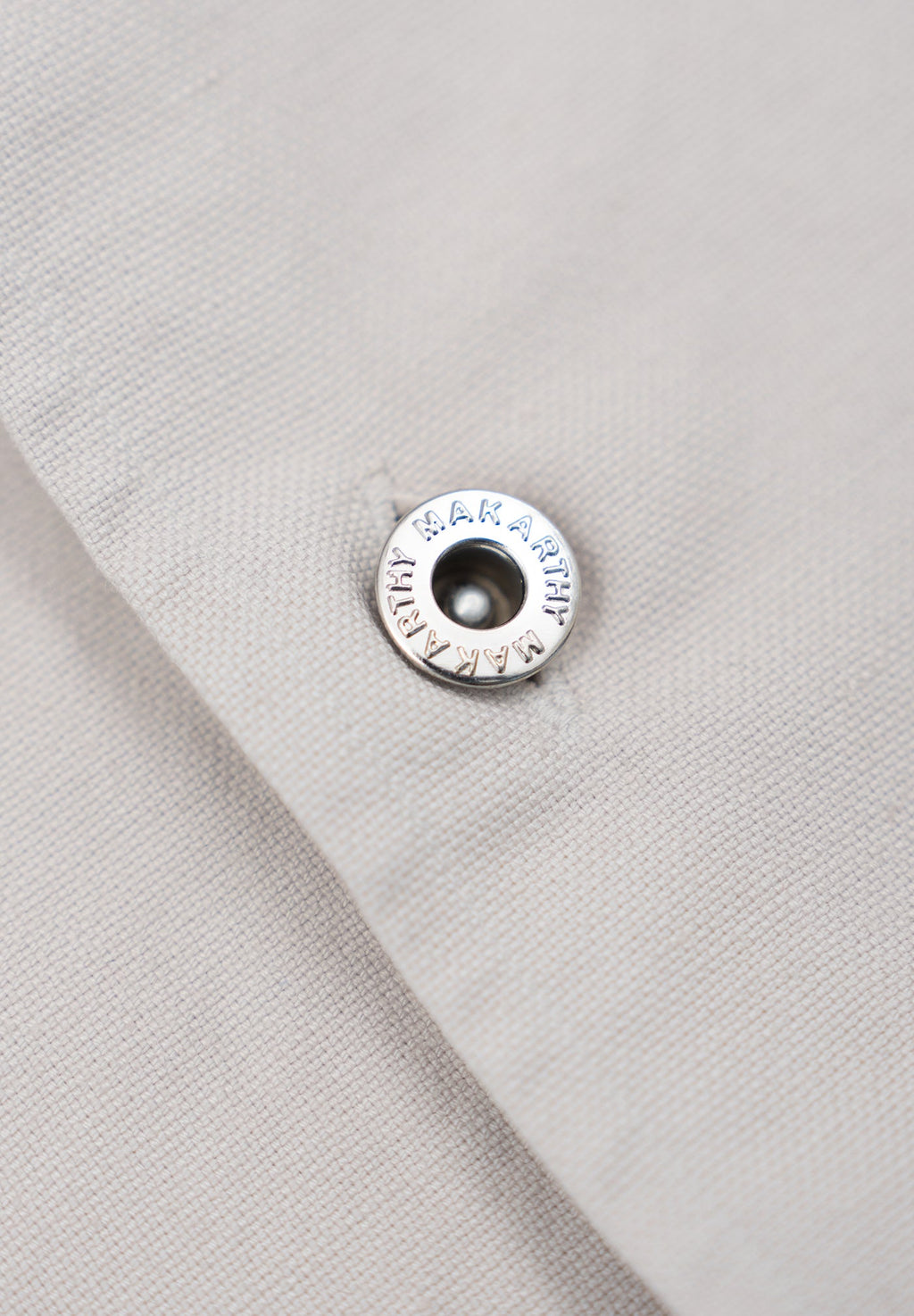 Sobrecamisa Sarga Remaches Beige Tostado