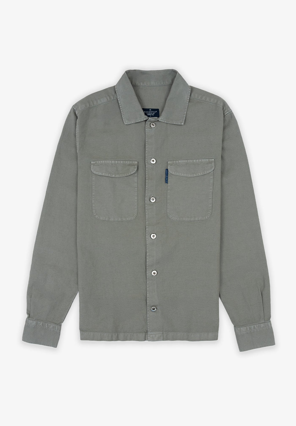 Sobrecamisa Sarga Remaches Kaki