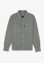 Sobrecamisa Sarga Remaches Kaki