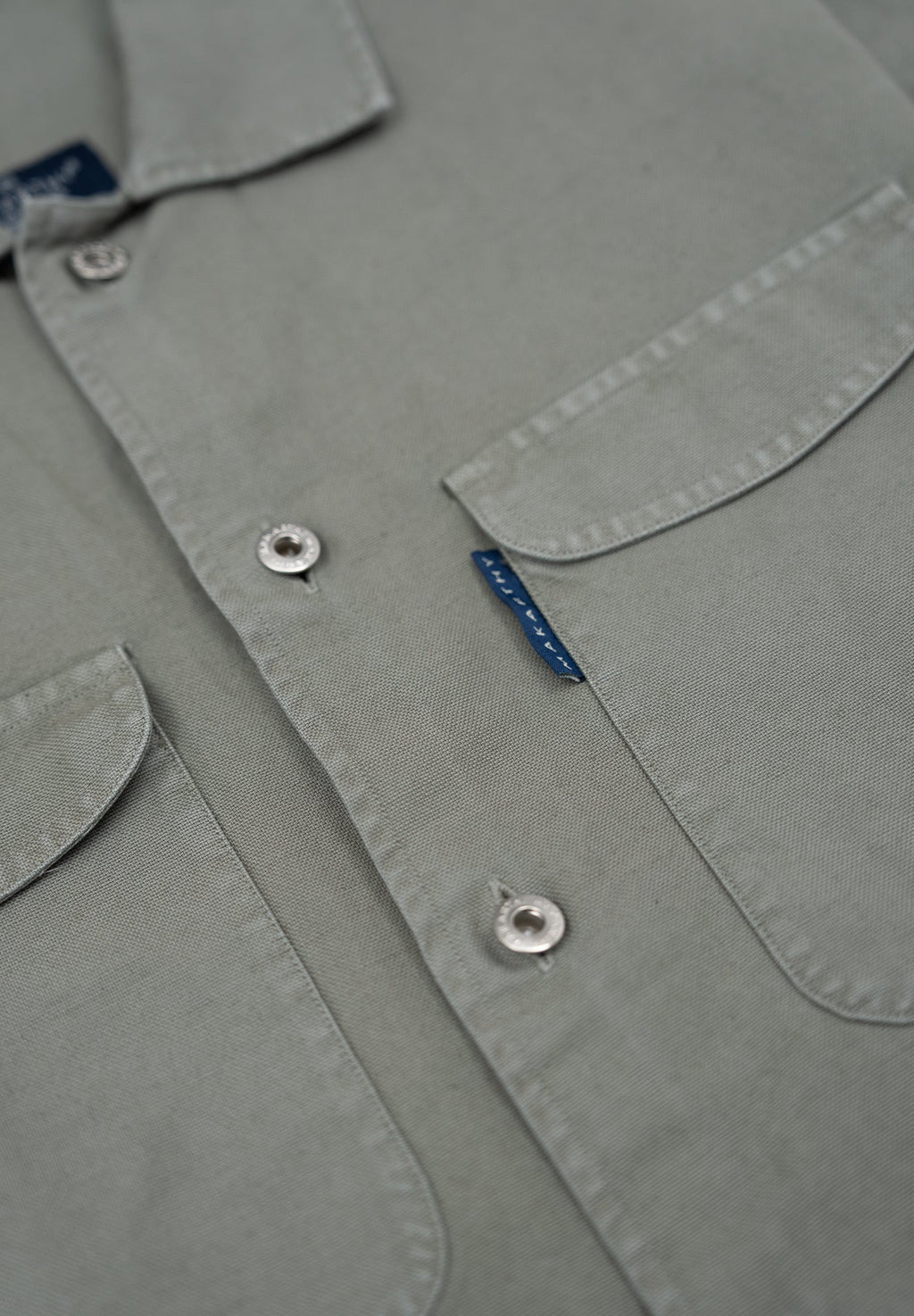 Sobrecamisa Sarga Remaches Kaki