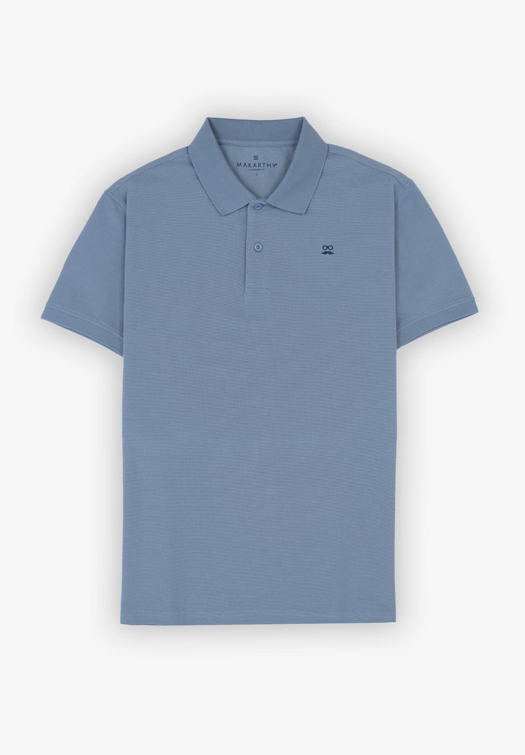 Polo Superfresco Estructura Azul Inglés
