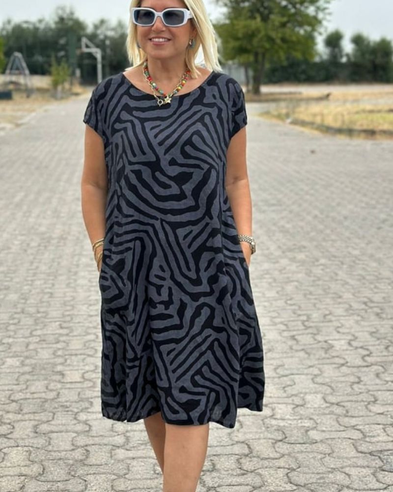 Avanille | letnia sukienka z okrągłym dekoltem