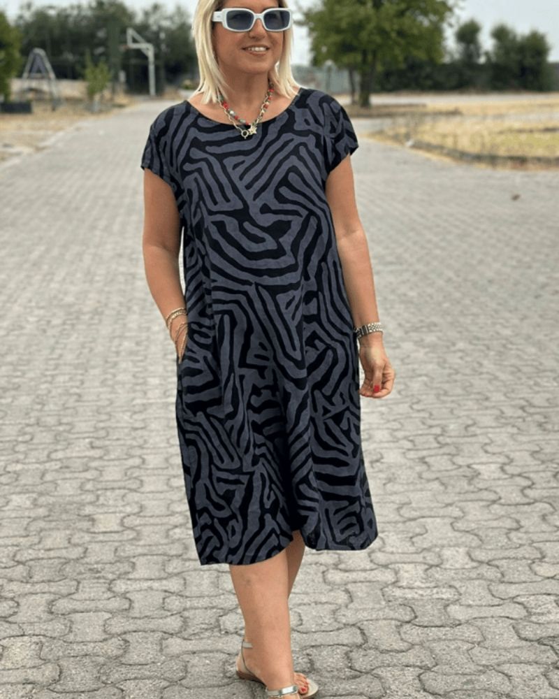 Avanille | letnia sukienka z okrągłym dekoltem