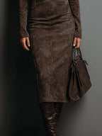 Giada Vestido Midi de Ante