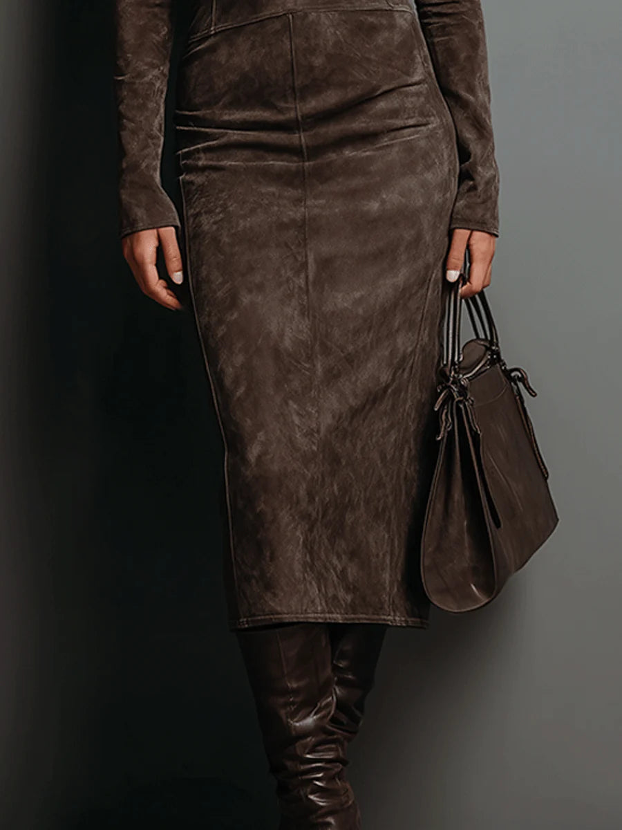 Giada Vestido Midi de Ante