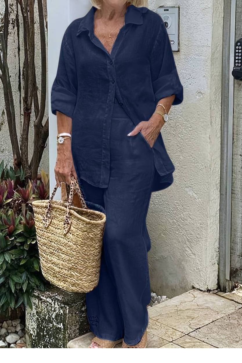 Zestaw Relaxed Shirt & Trousers