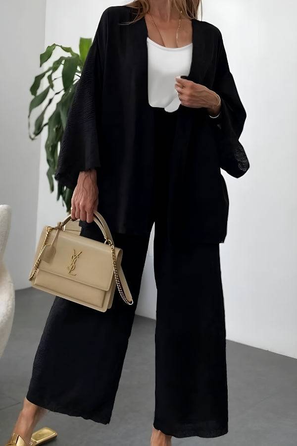 Elegancki Komfort Kimono Dwuczęściowy