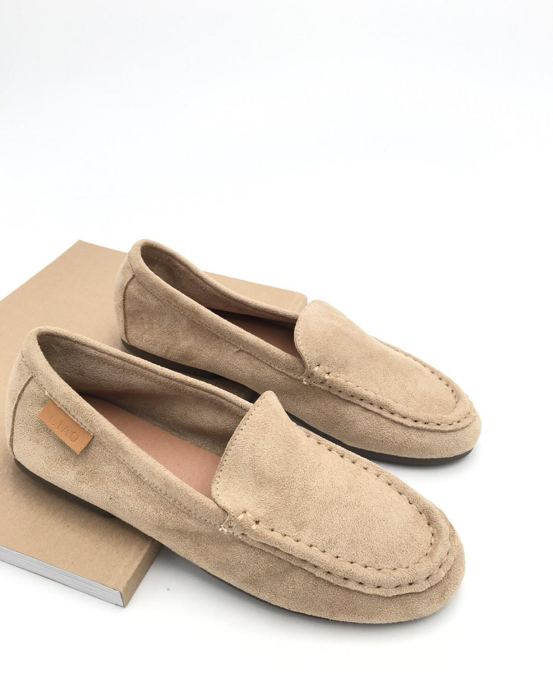Khaki mokasyny Ciao