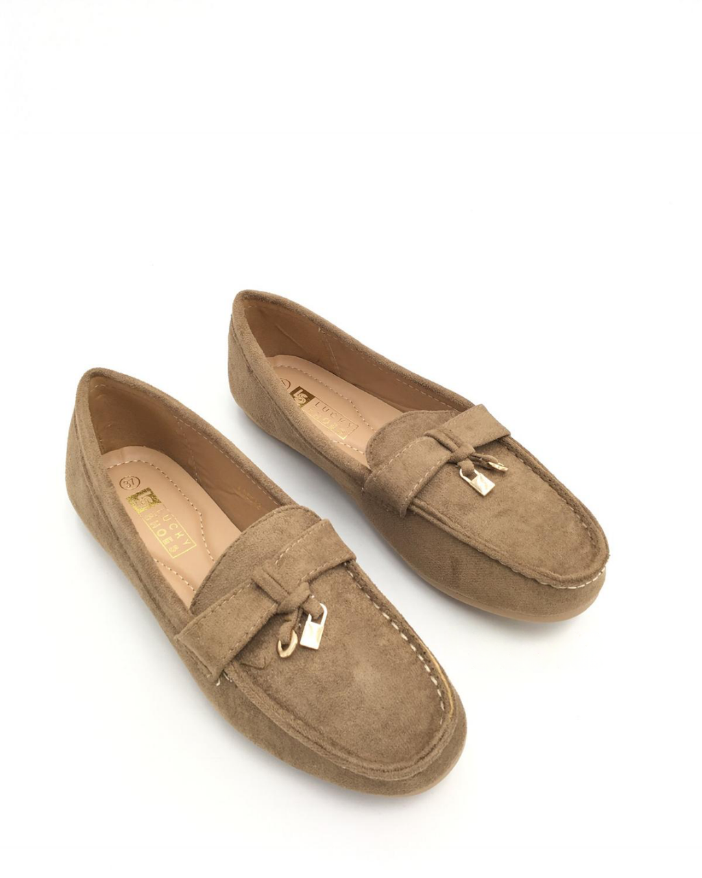 Khaki mokasyny Gaby