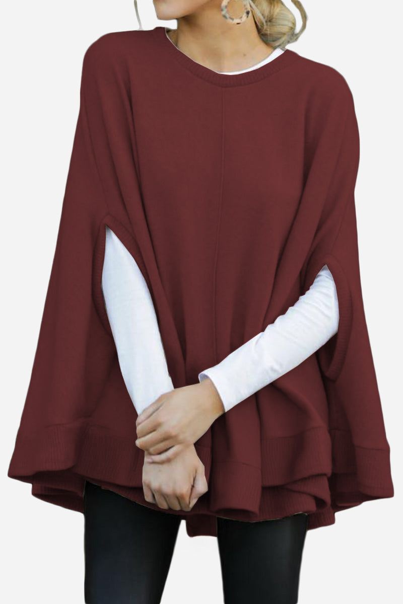Elegancki Poncho Pulower