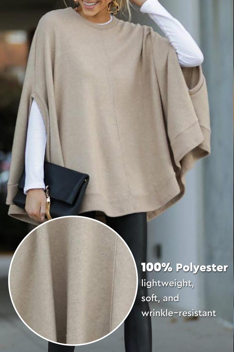 Elegancki Poncho Pulower