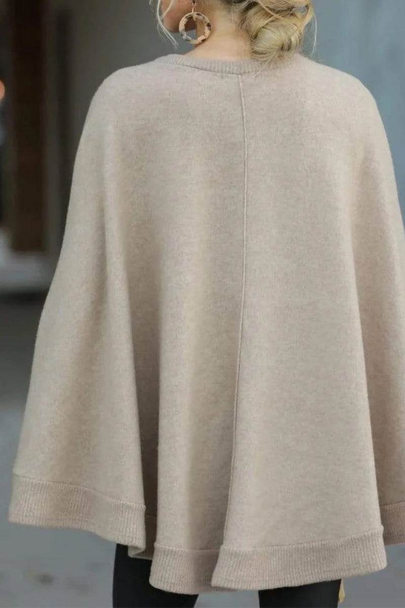 Elegancki Poncho Pulower