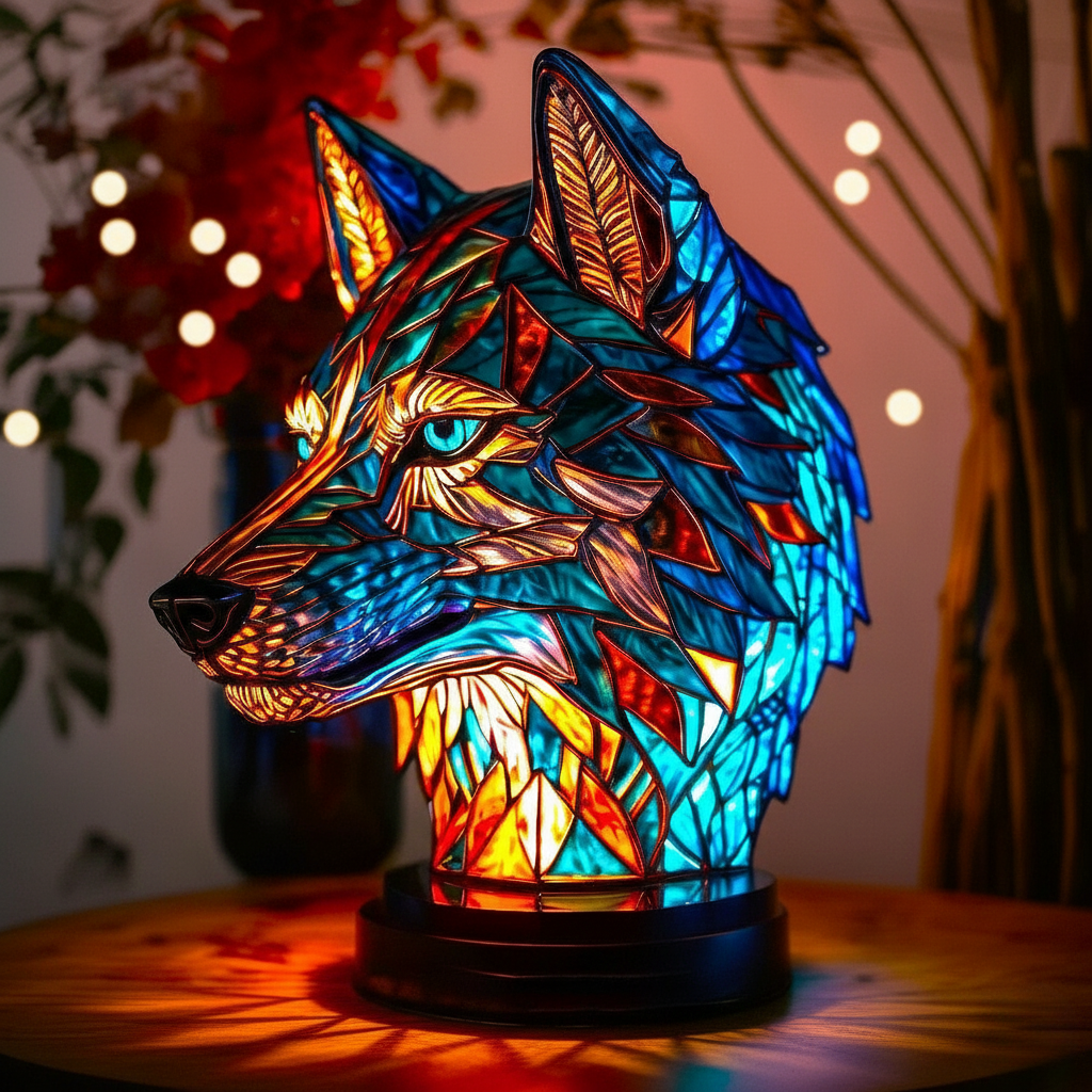 Lampa Bo w Kształcie Wilka