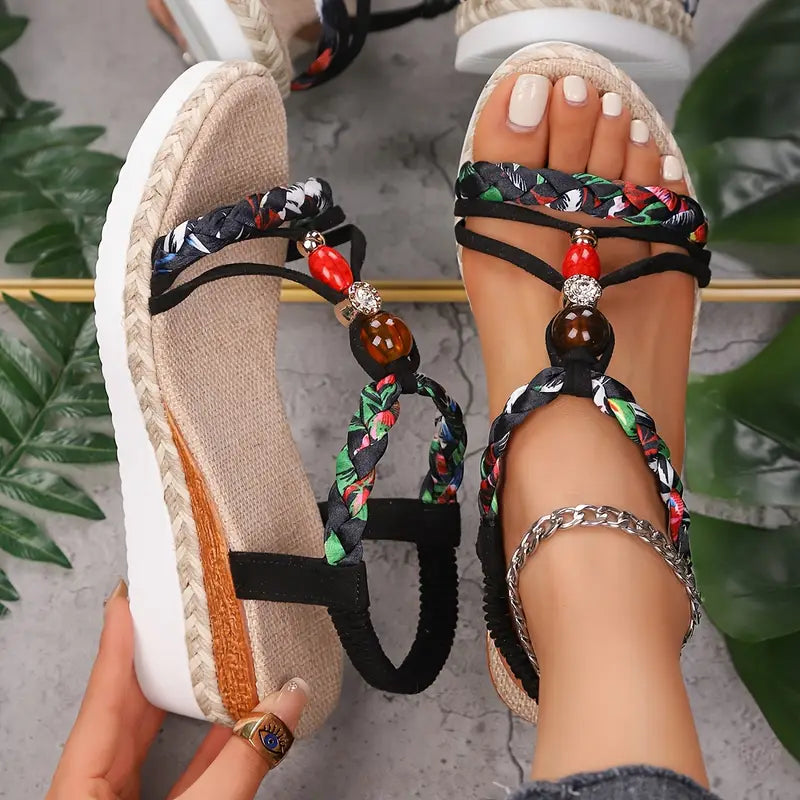 SANNE | Sandalias Confortables con Tacón Bajo para Cada Ocasión Veraniega