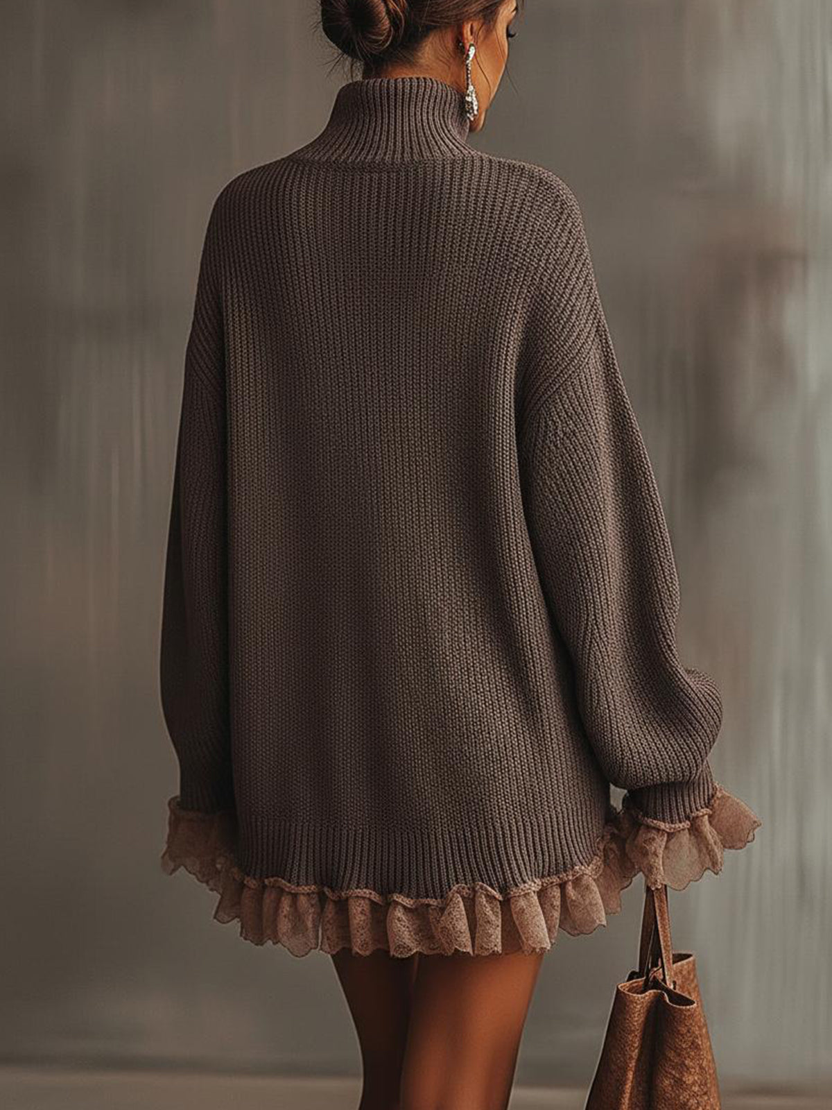 Nina Vestido de Punto con Volantes