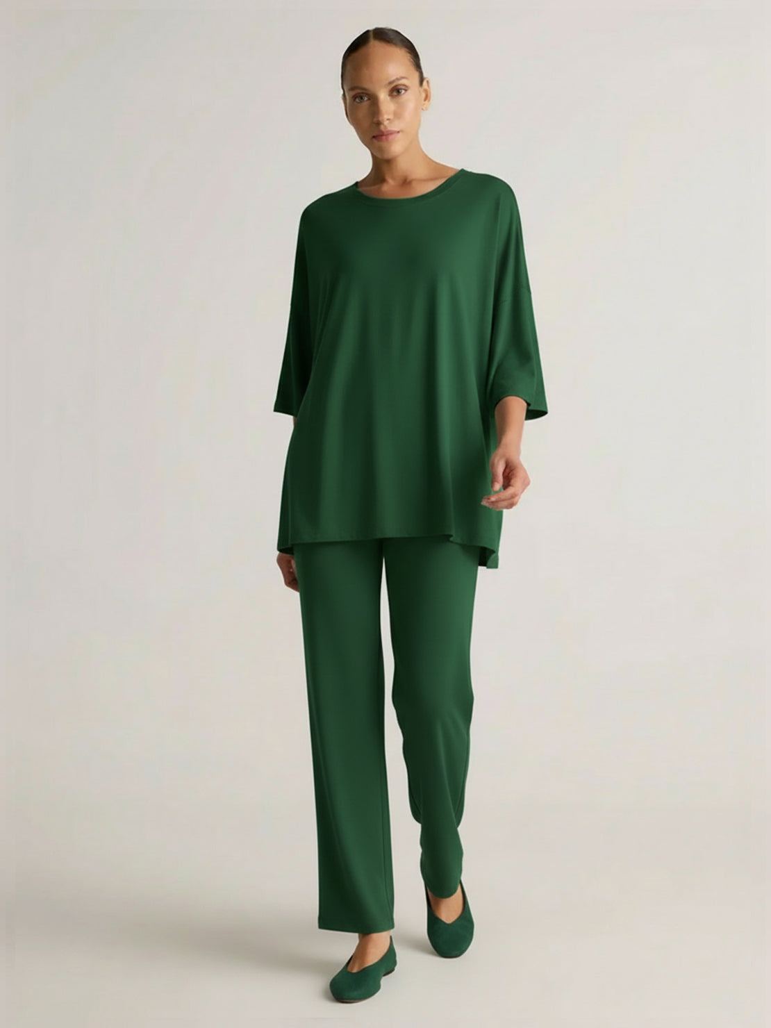 Zestaw Loungewear w Oversize z Długim Pulowerem