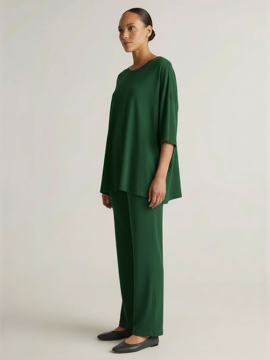 Zestaw Loungewear w Oversize z Długim Pulowerem
