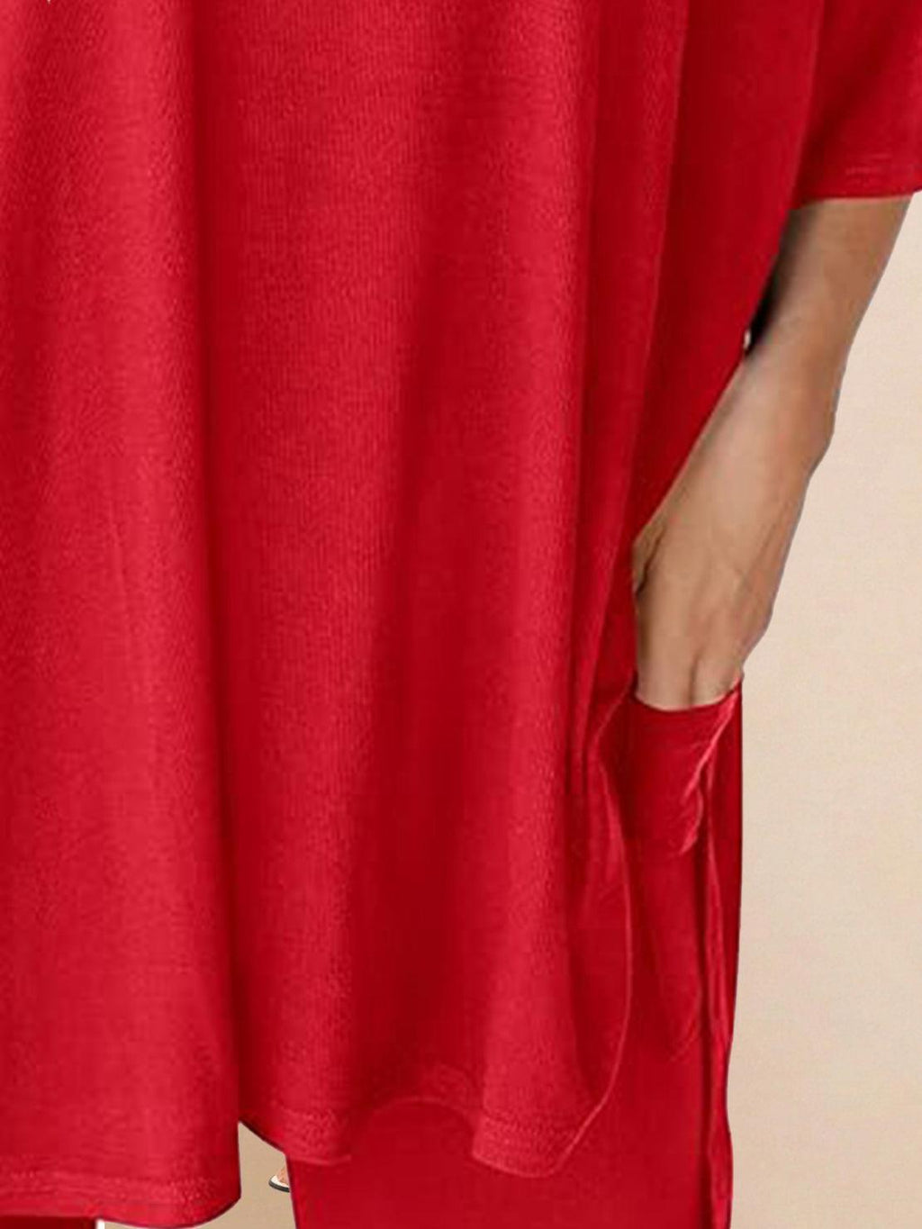 Zestaw Loungewear w Oversize z Długim Pulowerem