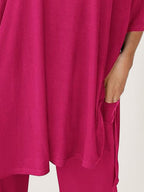 Zestaw Loungewear w Oversize z Długim Pulowerem