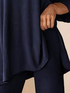 Zestaw Loungewear w Oversize z Długim Pulowerem