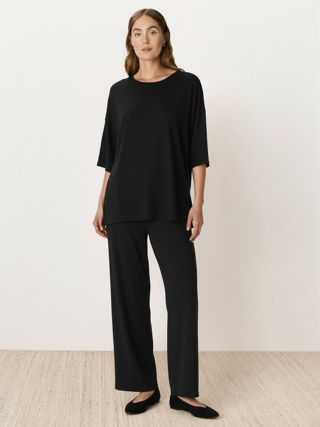 Zestaw Loungewear w Oversize z Długim Pulowerem