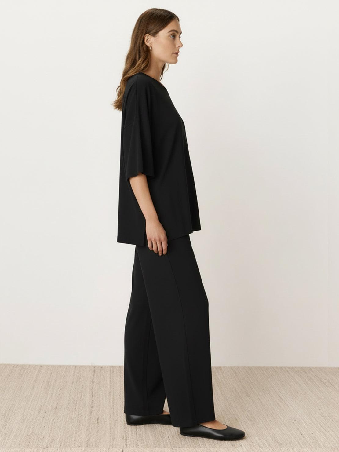 Zestaw Loungewear w Oversize z Długim Pulowerem