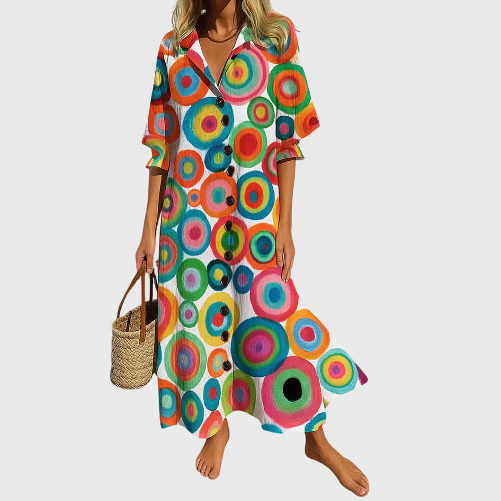 Scarlett | Elegancka Boho Sukienka Maxi