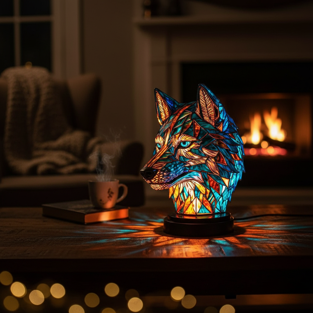 Lampa Bo w Kształcie Wilka