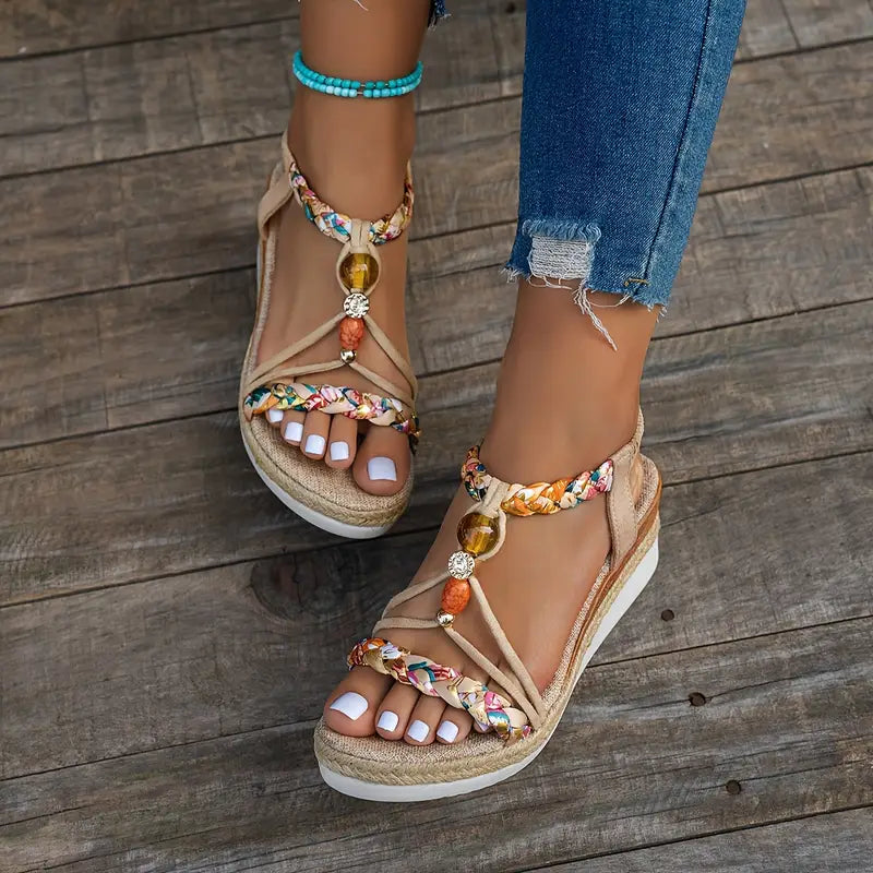 SANNE | Sandalias Confortables con Tacón Bajo para Cada Ocasión Veraniega