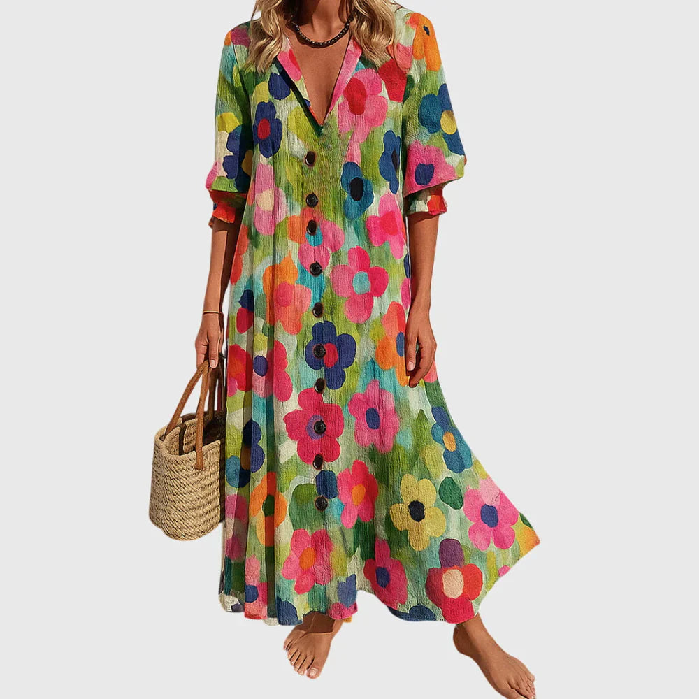 Scarlett | Elegancka Boho Sukienka Maxi