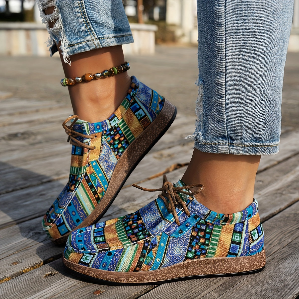 Greta Sneakers z wzorem