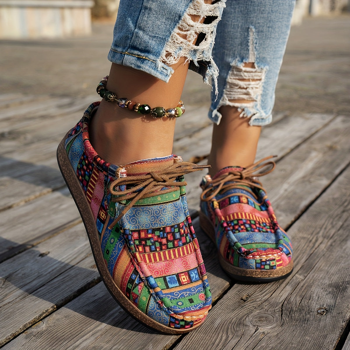 Greta Sneakers z wzorem