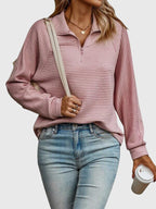 Molly | Elegancki Sweter z Półzapięciem