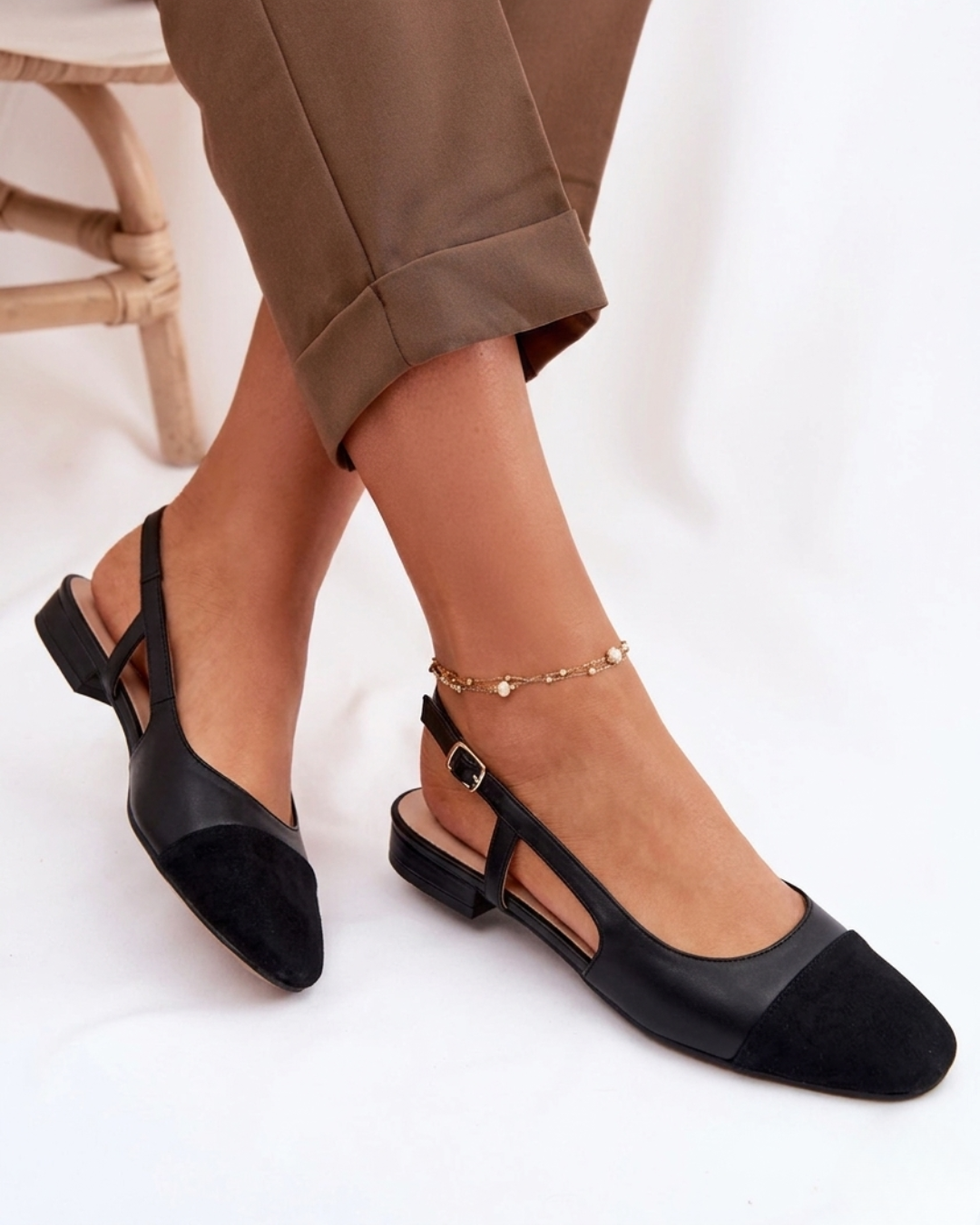 Czarne espadryle Cathy