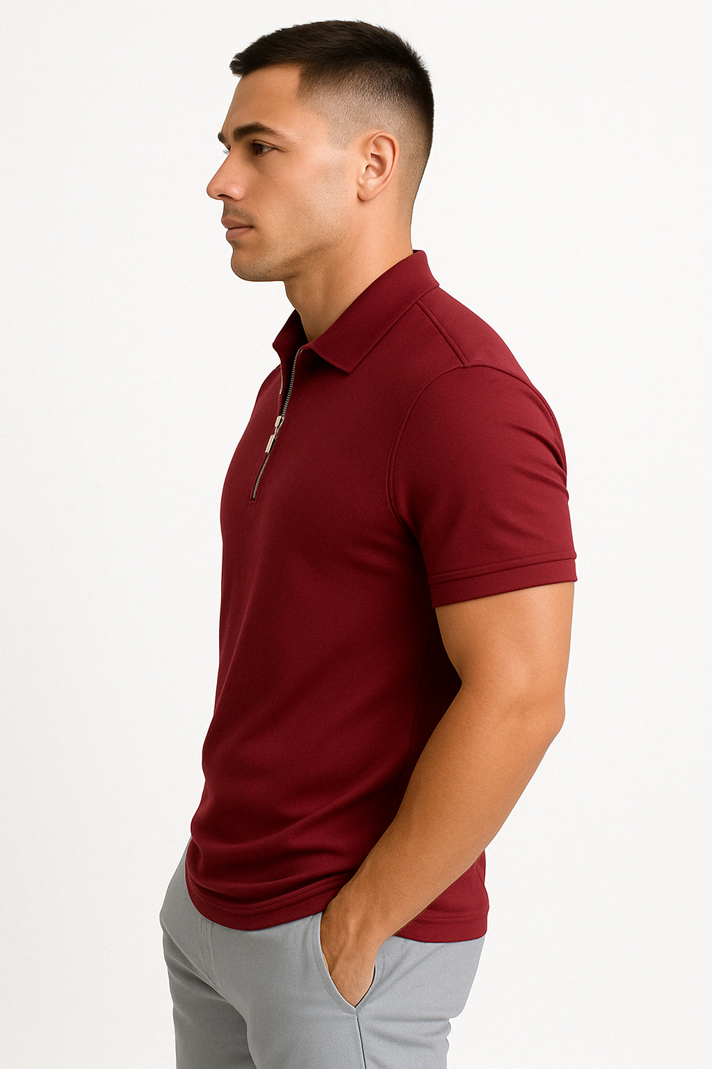GREGORIO | Polo Moderno con Media Cremallera