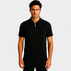 XALVIERE | Polo para Hombre con Media Cremallera y Tejido Ligero