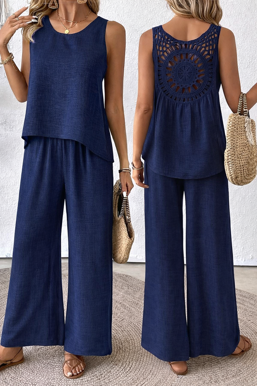Marina™ | Conjunto Verano Fluido con Detalles Elegantes
